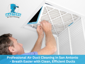 one person doing professionally clean air ducts